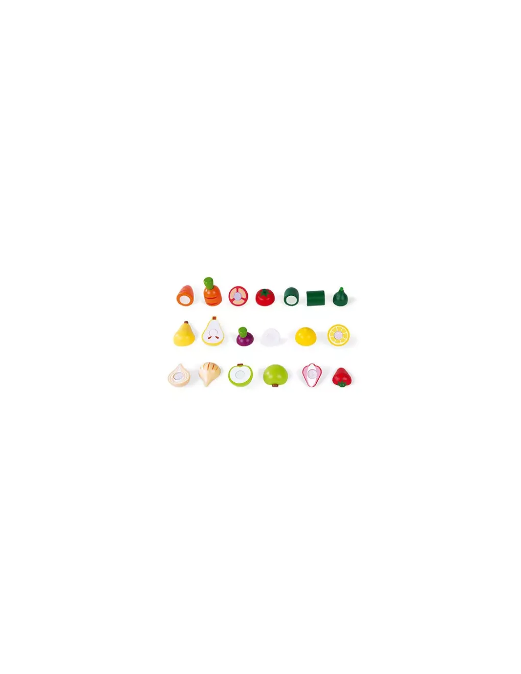 Janod Maxi set fruits et légumes à découper Green Market - Discount