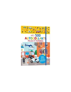 Auzou Mes 500 Autocollants police et pompiers -