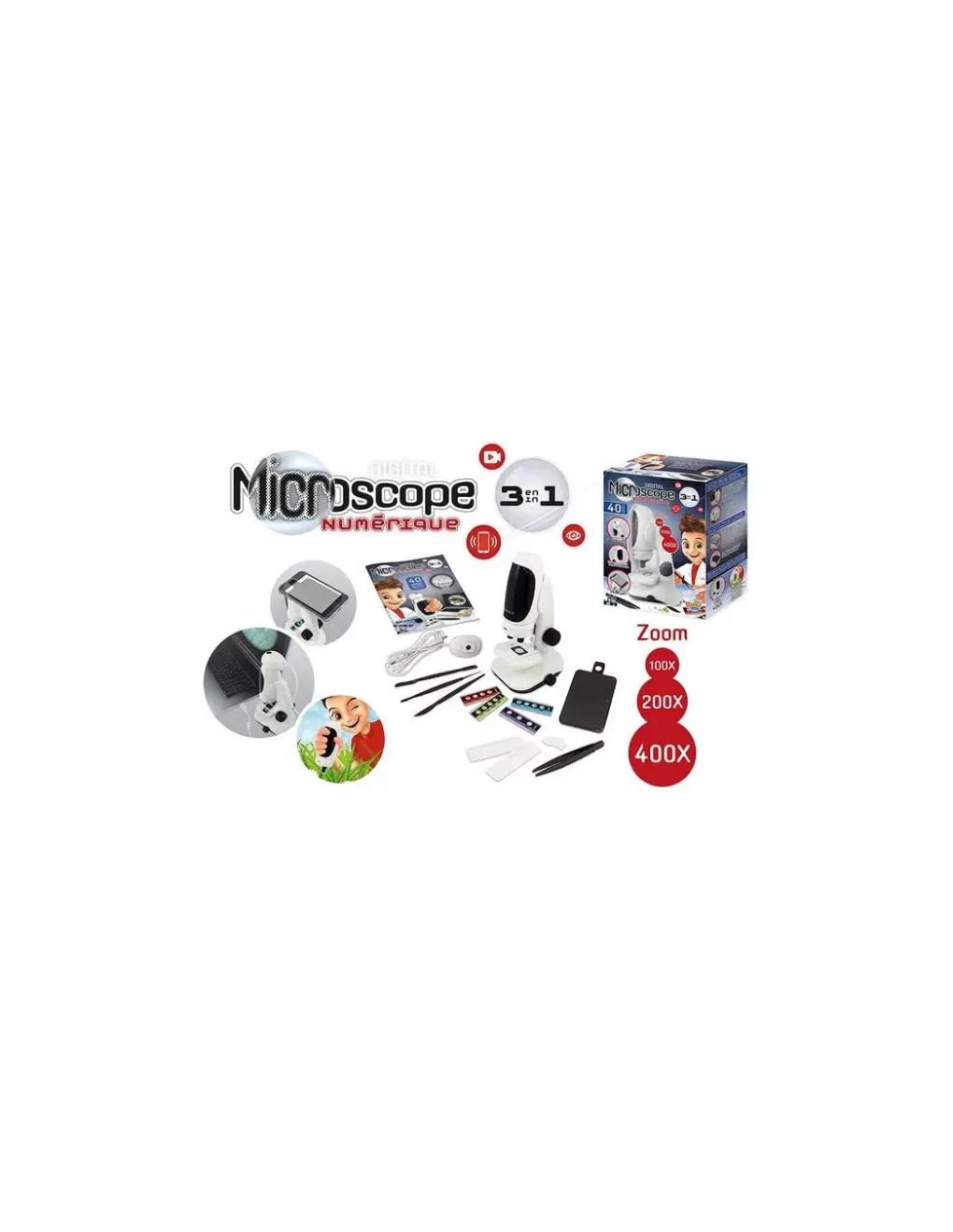 Buki France Microscope vidéo 3 en 1 - Buki Discount