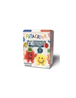 Patacreer Mme Bonheur et Mr Costaud en pâte à modeler - Patacréer New