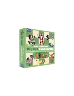 Auzou Mon coffret de 10 jeux classiques - New