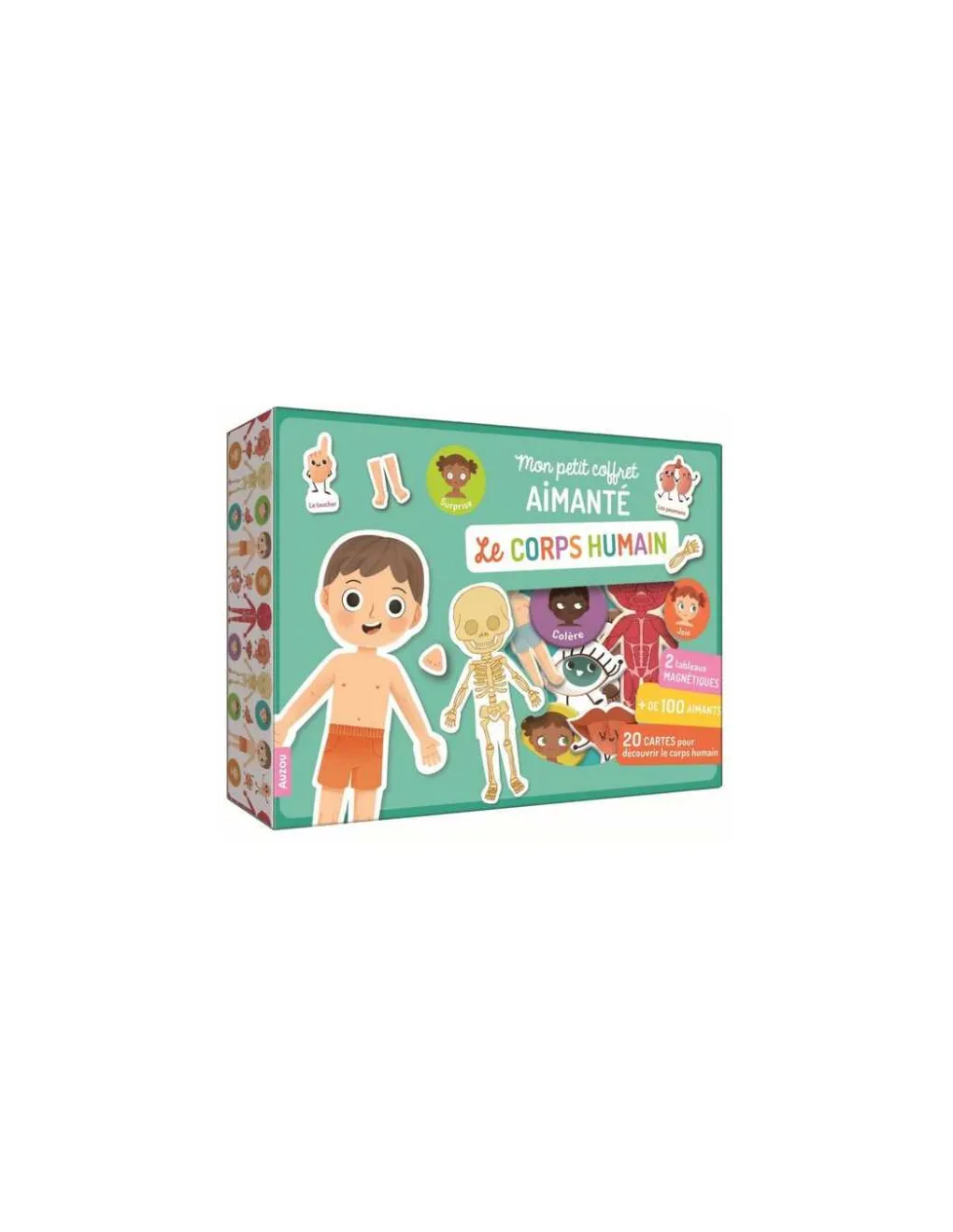 Auzou Mon petit coffret aimanté le corps humain -