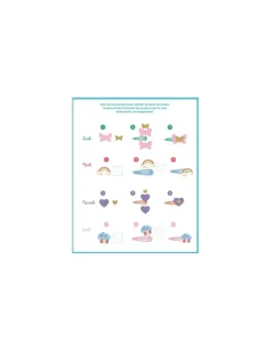 Auzou Mon semainier de barrettes arc en ciel - New
