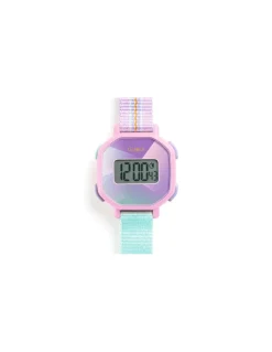 Ticlock by Djeco Montre digitale Purple Prisma - Djeco Sale