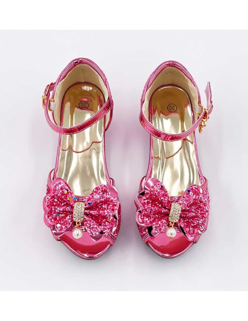 Labay Mules à Nœuds et Paillette Rose 5 - 7 ans - Best