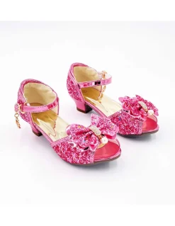 Labay Mules à Nœuds et Paillette Rose 5 - 7 ans - Best
