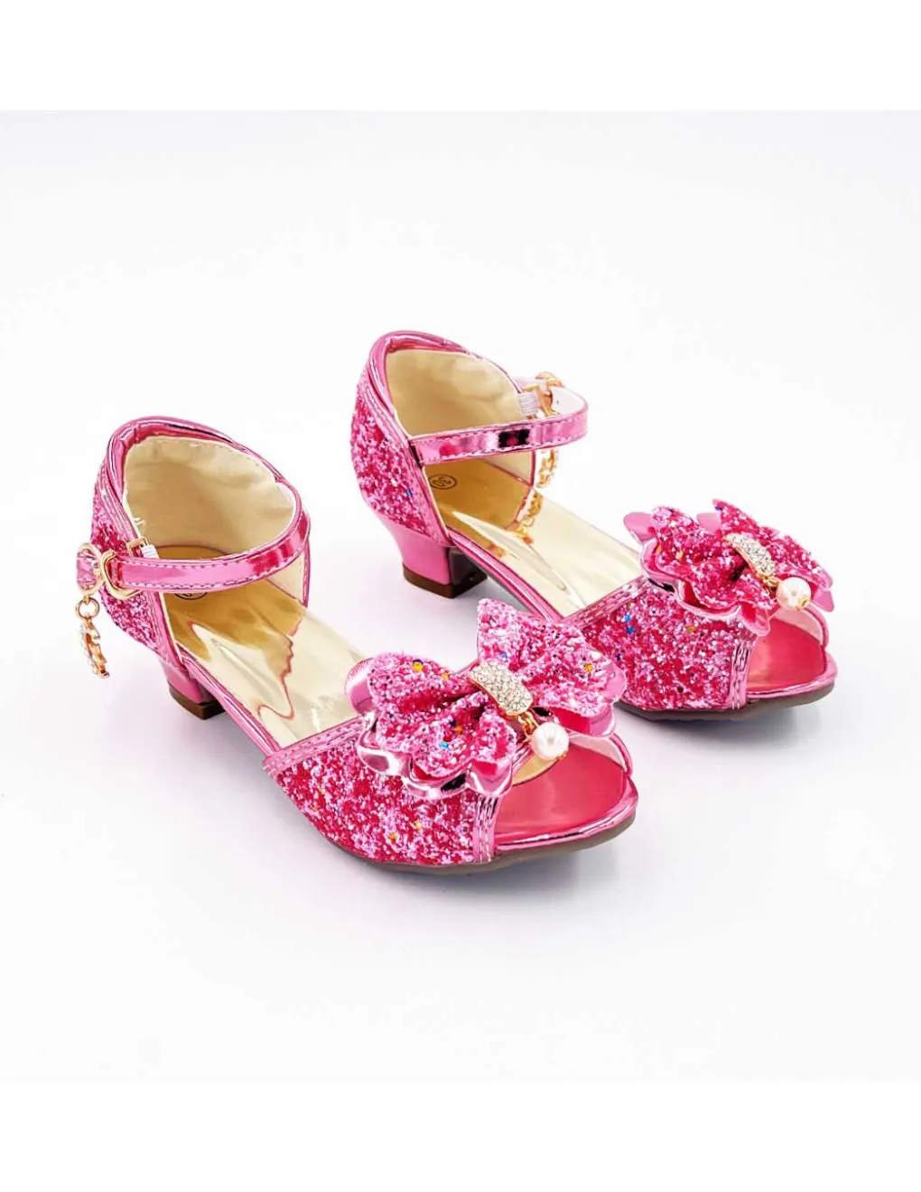 Labay Mules à Nœuds et Paillette Rose 5 - 7 ans - Best