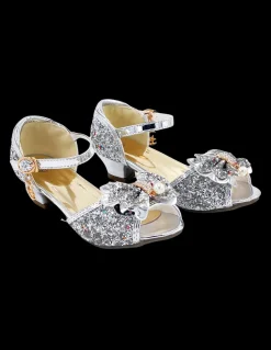Labay Mules à Nœuds et Paillette argentée 5 - 7 ans -