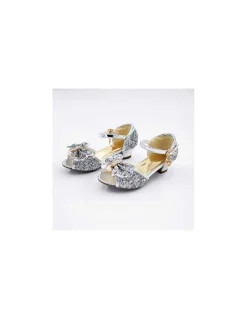 Labay Mules à Nœuds et Paillette argentée 5 - 7 ans -