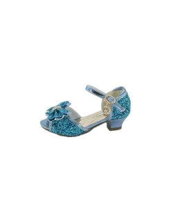 Labay Mules à Nœuds et Paillette bleu 5 - 7 ans - Hot