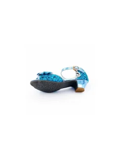 Labay Mules à Nœuds et Paillette bleu 5 - 7 ans - Hot