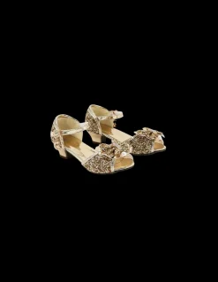 Labay Mules à Nœuds et Paillette dorée 3 - 4 ans - Sale