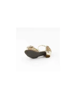 Labay Mules à Nœuds et Paillette dorée 3 - 4 ans - Sale