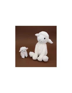 Les Deglingos Olou le mouton blanc maman et bébé - Les Ptipotos by Déglingos Clearance