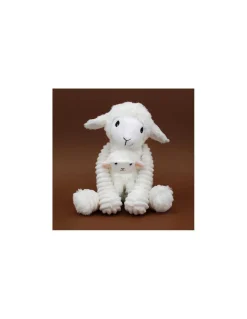 Les Deglingos Olou le mouton blanc maman et bébé - Les Ptipotos by Déglingos Clearance