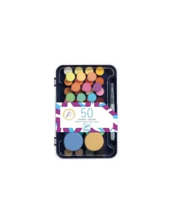Djeco Palette d'artiste 50 gouaches - Sale
