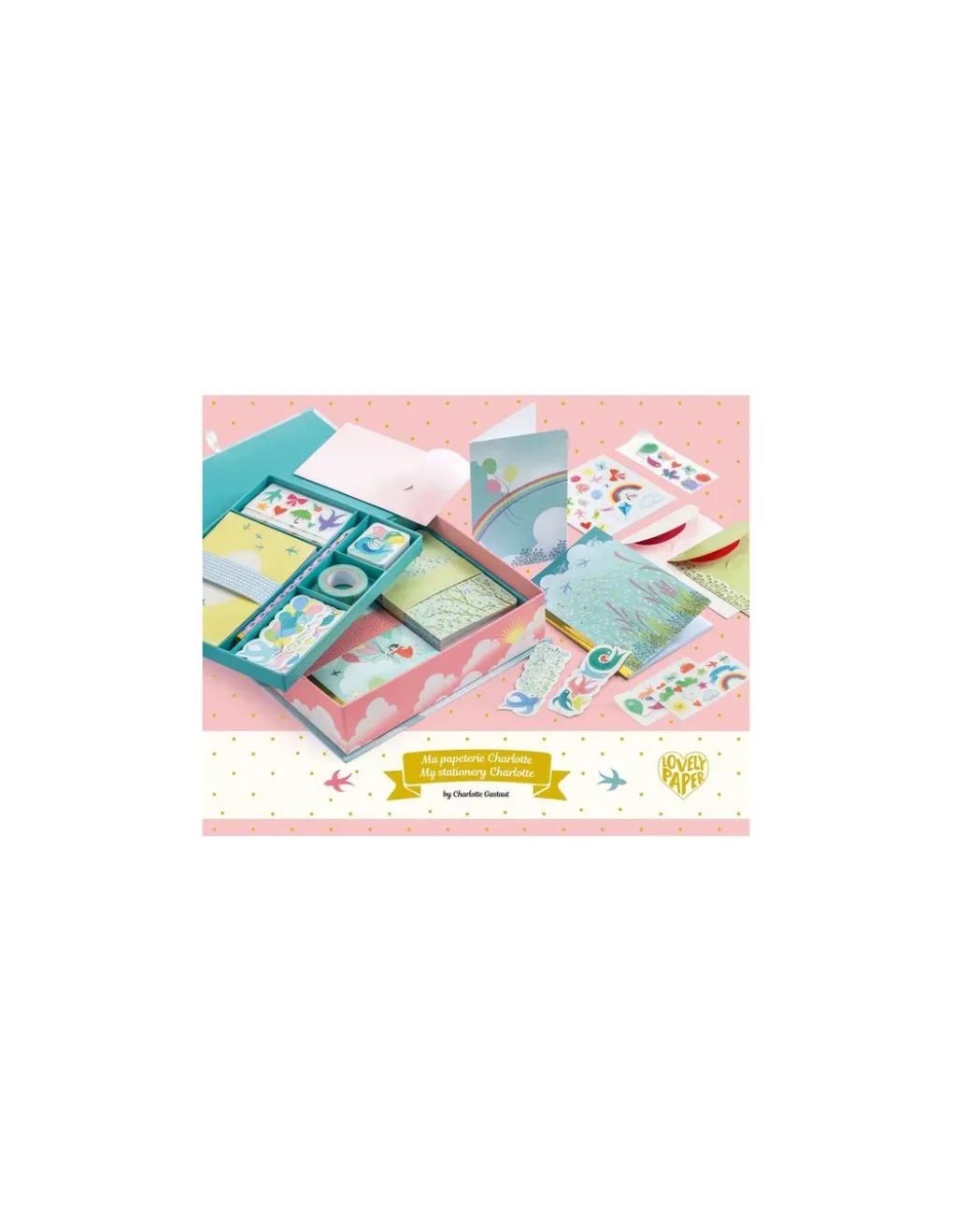 Lovely Paper by Djeco Papeterie Charlotte - Djeco Outlet