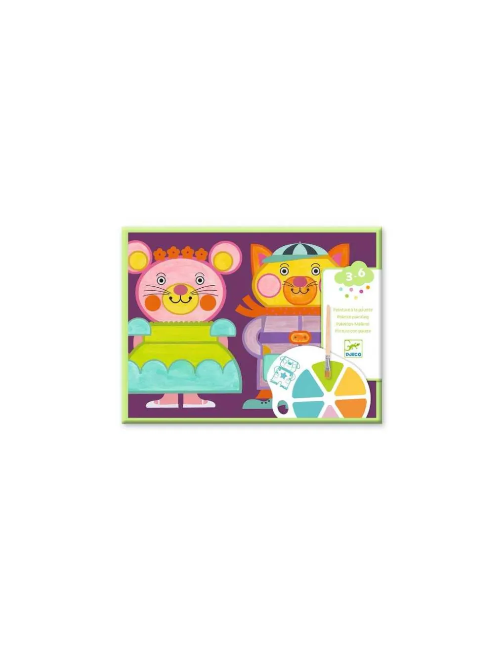 Djeco Peinture à la palette Les Joufflus - Online