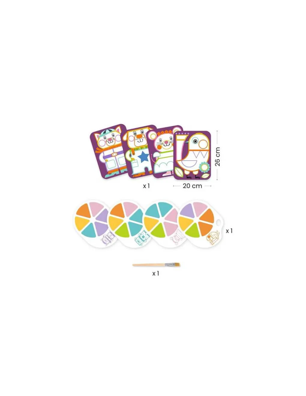 Djeco Peinture à la palette Les Joufflus - Online
