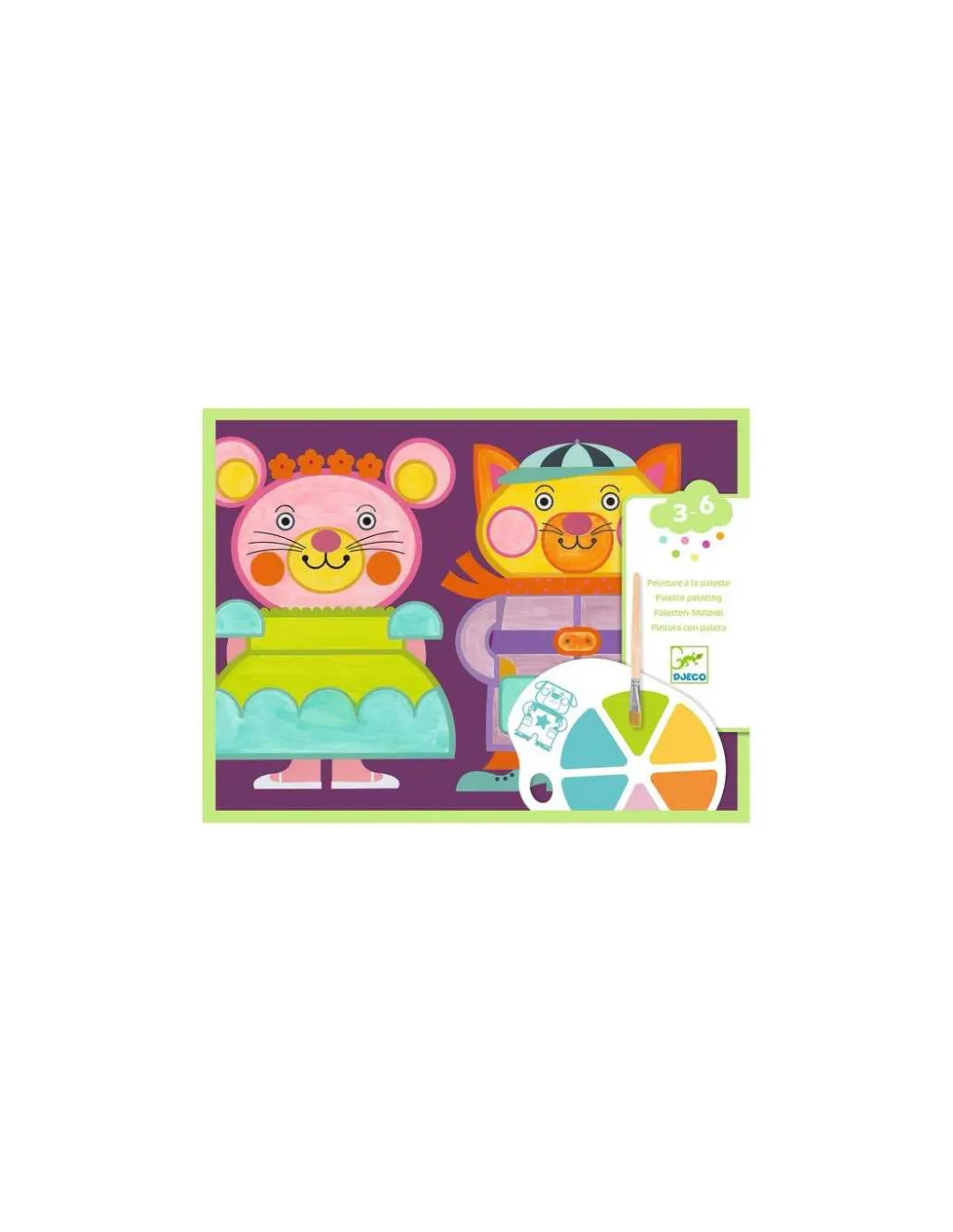 Djeco Peinture à la palette Les Joufflus - Online