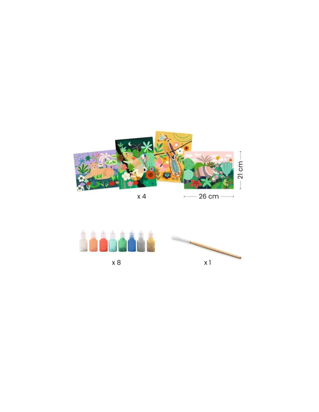 Djeco Peinture 3D Forêt tropicale - Clearance