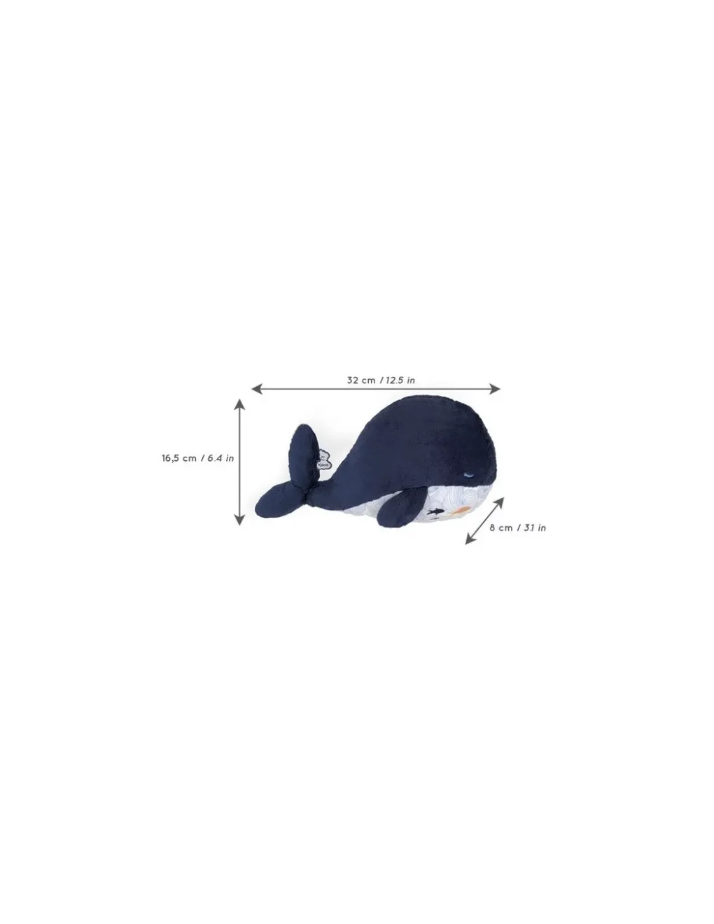 Kaloo Peluche bien-être baleine Petit calme - New