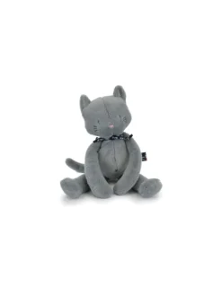 Mailou Tradition Peluche Chat Méloé 37 cm bleu gris - Maïlou Tradition Online