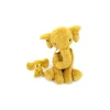 Les Deglingos Peluche Dimoitou l'éléphant jaune moutarde - Les Ptipotos by Déglingos Clearance