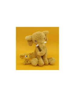 Les Deglingos Peluche Dimoitou l'éléphant jaune moutarde - Les Ptipotos by Déglingos Clearance