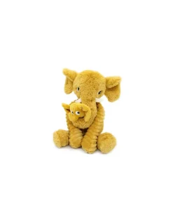 Les Deglingos Peluche Dimoitou l'éléphant jaune moutarde - Les Ptipotos by Déglingos Clearance