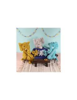 Les Deglingos Peluche Dimoitou l'éléphant aqua - Les Ptipotos by Déglingos Discount