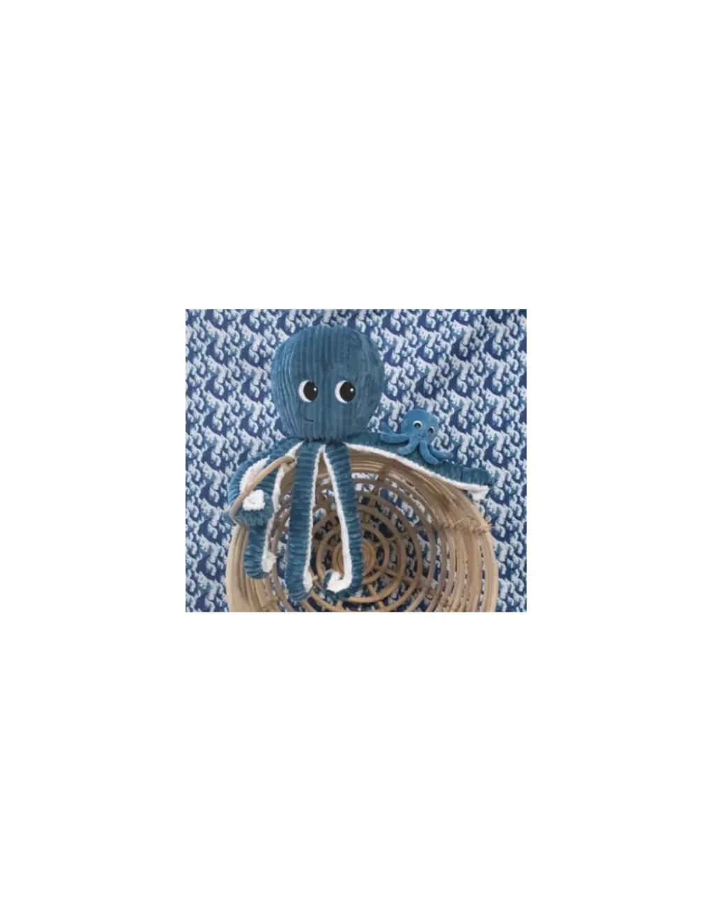 Les Deglingos Peluche Filou la pieuvre bleu - Les Ptipotos by Déglingos Outlet