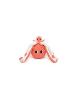 Les Deglingos Peluche Filou la pieuvre corail - Les Ptipotos by Déglingos Online