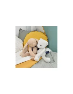 Mailou Tradition Peluche Lapin Méloé 37 cm beige - Maïlou Tradition Online