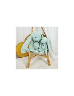 Mailou Tradition Peluche Lapin Méloé 37 cm vert sauge - Maïlou Tradition Outlet