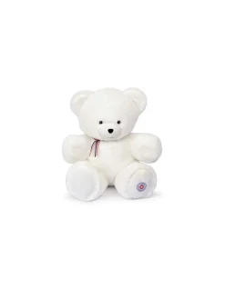 L'Ours Francais Peluche L'ours français 35 cm blanc flocon Discount