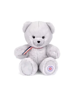 L'Ours Francais Peluche petit ours gris perle L'ours français 25 cm Sale