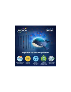 Pabobo Peluche projecteur dynamique baleine Aqua Dream - Online