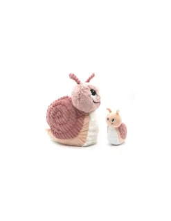 Les Deglingos Peluche Speedou l'escargot maman et bébé rose - Les Ptipotos by Déglingos Hot