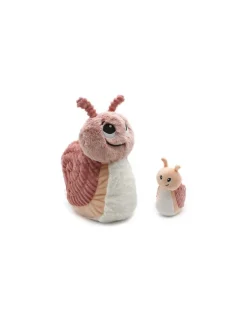 Les Deglingos Peluche Speedou l'escargot maman et bébé rose - Les Ptipotos by Déglingos Hot