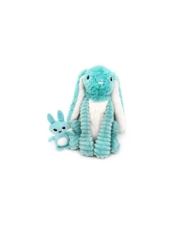 Les Deglingos Peluche Toudou le lapin aqua - Les Ptipotos by Déglingos Online
