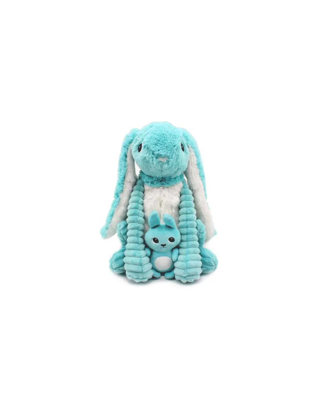 Les Deglingos Peluche Toudou le lapin aqua - Les Ptipotos by Déglingos Online