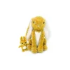 Les Deglingos Peluche Toudou le lapin jaune moutarde - Les Ptipotos by Déglingos Clearance