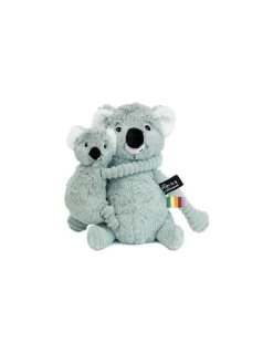 Les Deglingos Peluche Trankilou le koala maman et bébé vert menthe - Les Ptipotos by Déglingos New