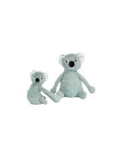 Les Deglingos Peluche Trankilou le koala maman et bébé vert menthe - Les Ptipotos by Déglingos New