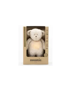 Moonie Peluche veilleuse musicale ourson Sable - Hot