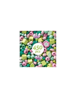 Djeco Perles en bois feuilles et fleurs - Online