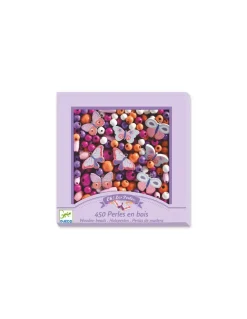 Djeco Perles en bois papillons - New