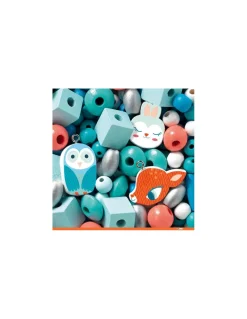 Djeco Perles en bois petits animaux - Outlet