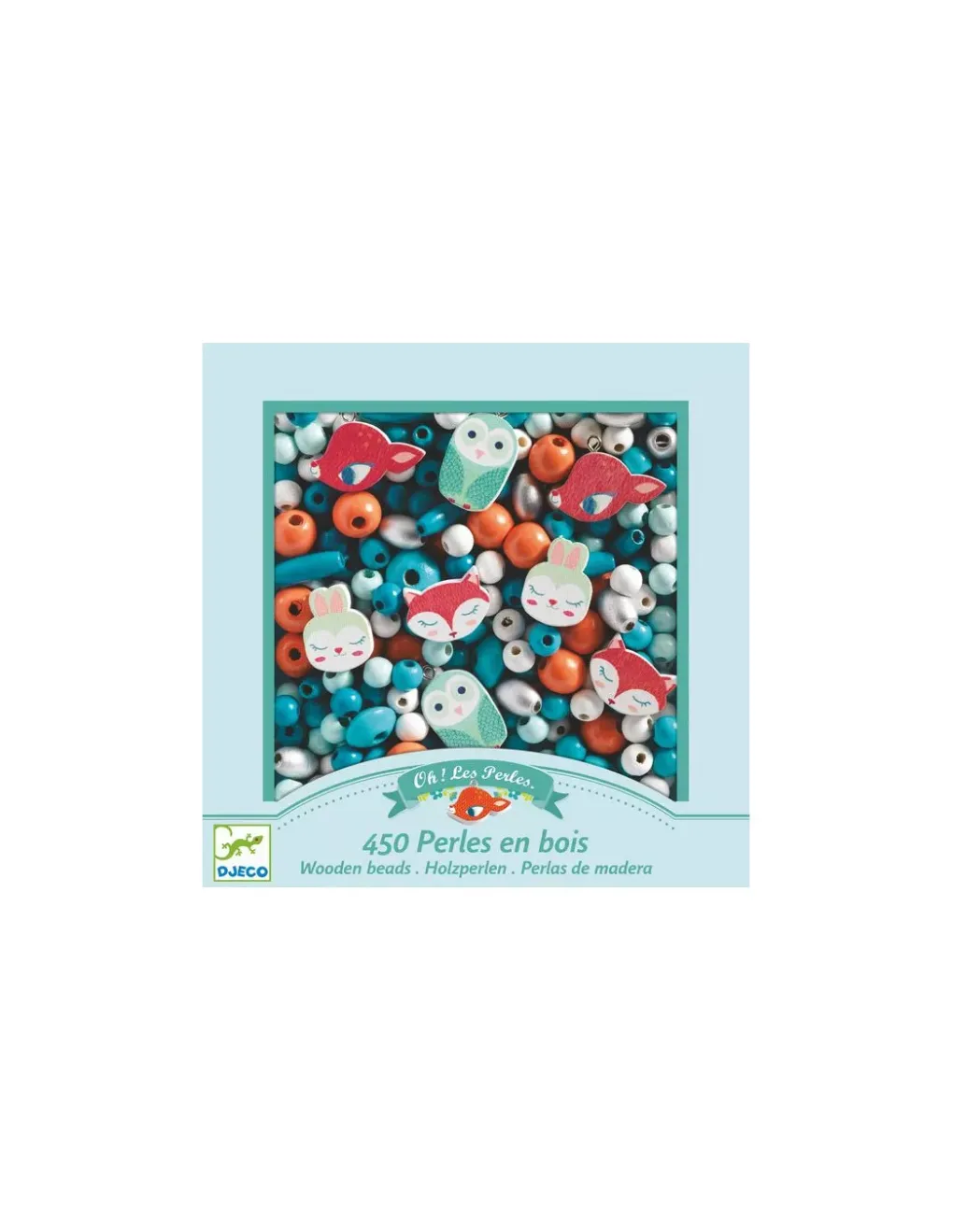 Djeco Perles en bois petits animaux - Outlet